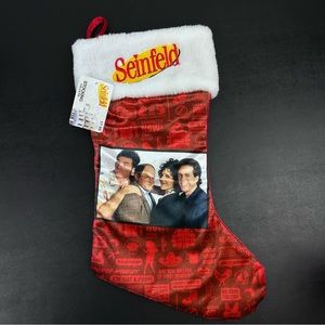 Seinfeld TV Show Christmas Stocking - Jerry Elaine George Kramer Holiday Decor